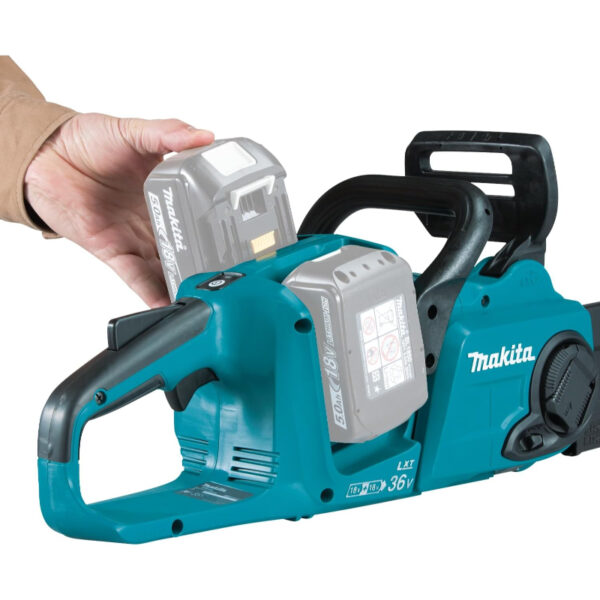 Motosierra inalámbrica Makita DUC353Z 2x 18V, longitud de barra 35cm - Imagen 2