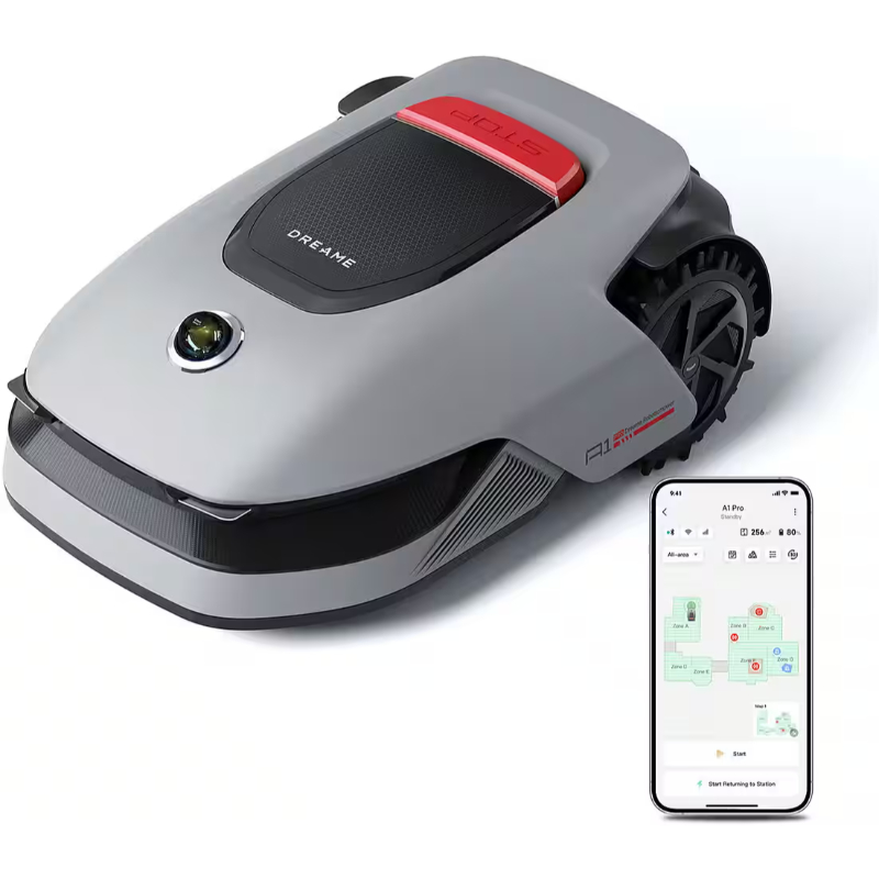 Cortacésped robótico DREAME A2, sistema de delimitación automática, mapeo Dual-Fusion