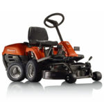 Cortadora frontal HUSQVARNA R 112C5 con plataforma de corte Combi 85
