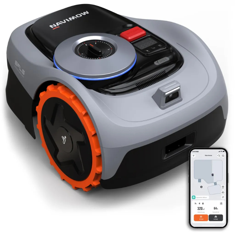 Robot cortacésped Segway Navimow Smart i108E con módulo 4G, rendimiento de área de 800 m