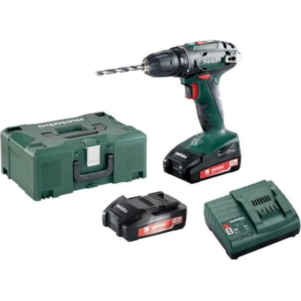 Taladro atornillador inalámbrico 'BS 18' 18 V con 2 baterías y cargador - Imagen 2