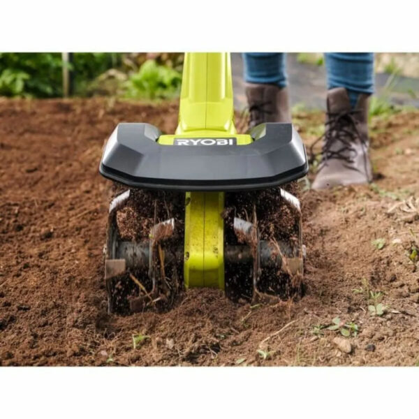 Cultivador inalámbrico RYOBI RY18CVA-0 de 18 V, cultivador de jardín inalámbrico con mango ajustable - Imagen 3