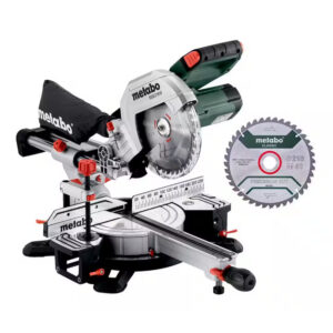 Sierra ingletadora Metabo KGS 216 M Set 1500 W incl. segunda hoja de sierra