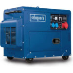 Generador diésel Scheppach SG5200D | Arranque eléctrico | 7,7 HP | 5000 W | 2 x 230 V 1 x 400 V
