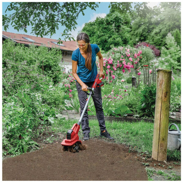 Cultivador inalámbrico EINHELL Power X-Change GE-CR 18/20 Li E - Solo, 18 voltios (rojo/negro, sin batería ni cargador) - Imagen 2