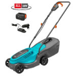 Cortacésped inalámbrico GARDENA 14634-20 EasyMax 32/18V P4A, kit listo para usar