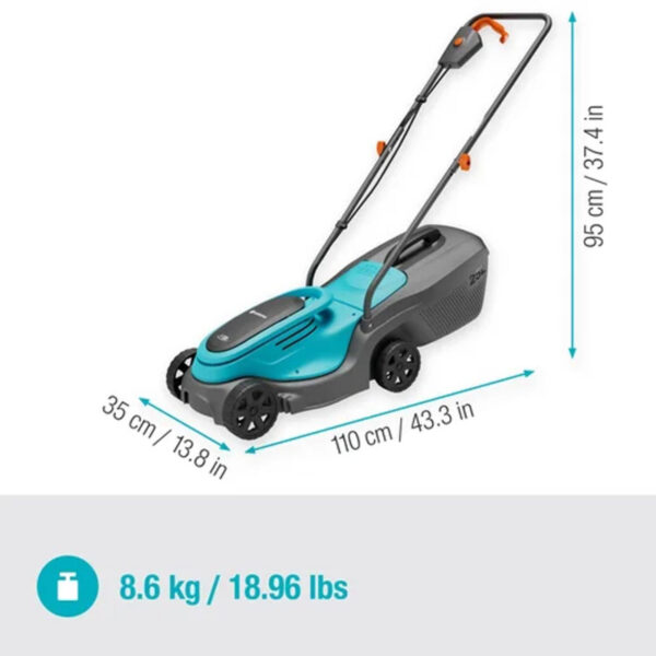 Cortacésped inalámbrico GARDENA 14634-20 EasyMax 32/18V P4A, kit listo para usar - Imagen 2
