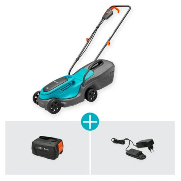 Cortacésped inalámbrico GARDENA 14634-20 EasyMax 32/18V P4A, kit listo para usar - Imagen 3