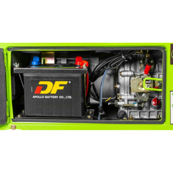 Generador de cremallera ZI-STE7500DSH, diésel, 6500 W, conexión 2x ​​230V, 1x 400V - Imagen 2