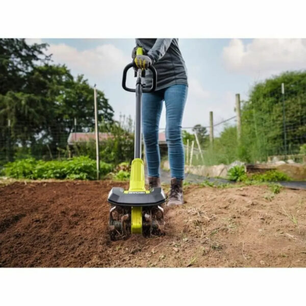 Cultivador inalámbrico RYOBI RY18CVA-0 de 18 V, cultivador de jardín inalámbrico con mango ajustable - Imagen 2