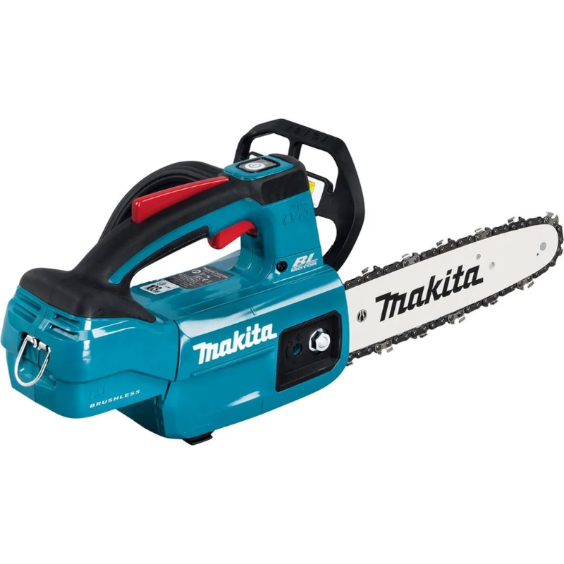 Motosierra inalámbrica Makita DUC254Z de 18 V con mango superior y longitud de barra de 25 cm