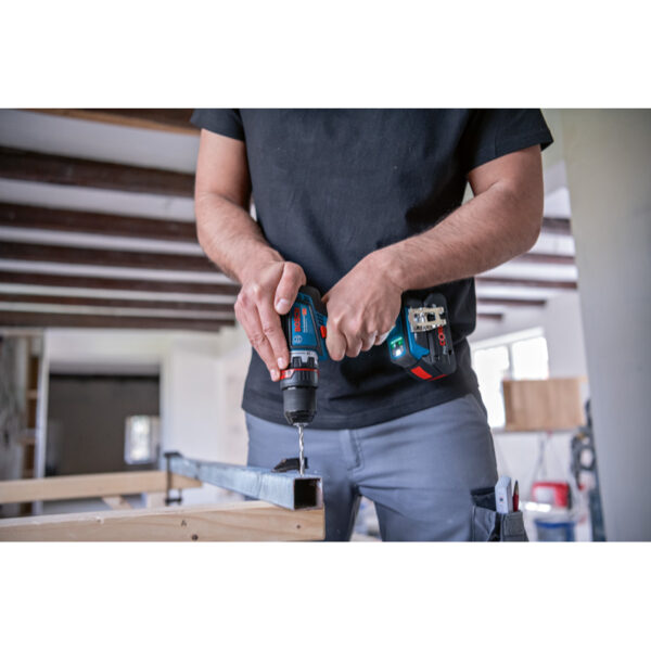 Taladro atornillador inalámbrico Bosch GSR 18V-90 FC, 18 V, con 3 accesorios y estuche - Imagen 2