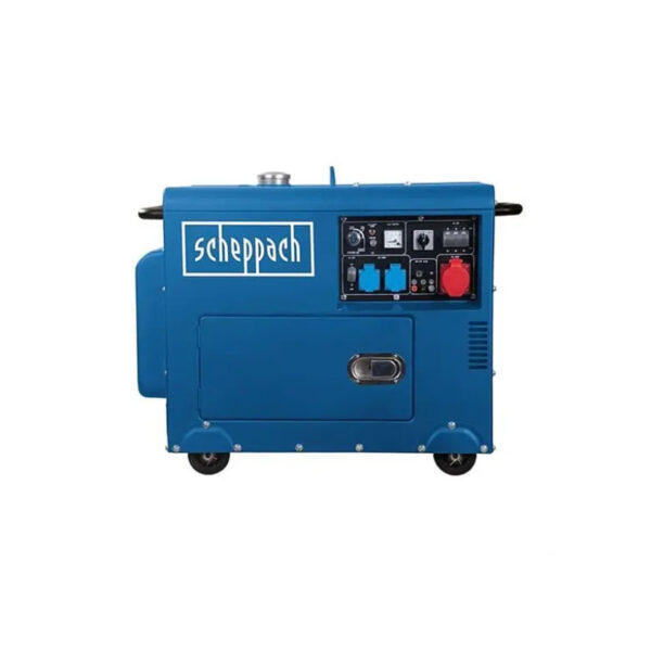Generador diésel Scheppach SG5200D | Arranque eléctrico | 7,7 HP | 5000 W | 2 x 230 V 1 x 400 V - Imagen 2